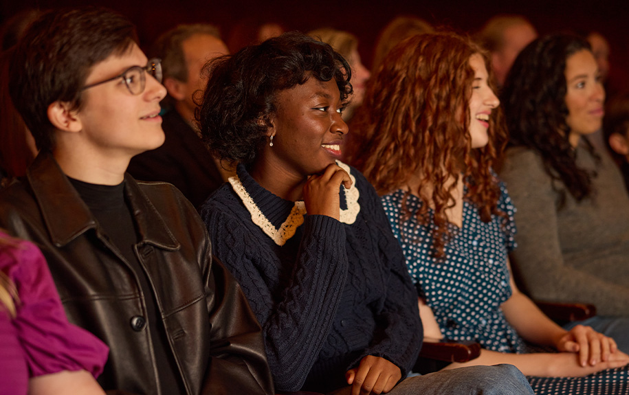 Theatregoers enjoying a show in the Auditorium Theatre