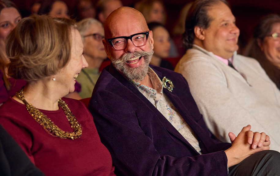 Theatregoers enjoying a show in the Auditorium Theatre