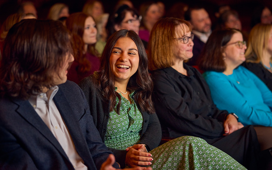 Theatregoers enjoying a show in the Auditorium Theatre