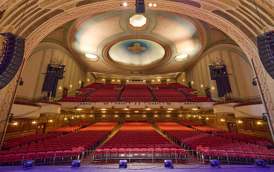 A view from the stage in the Auditorium Theatre