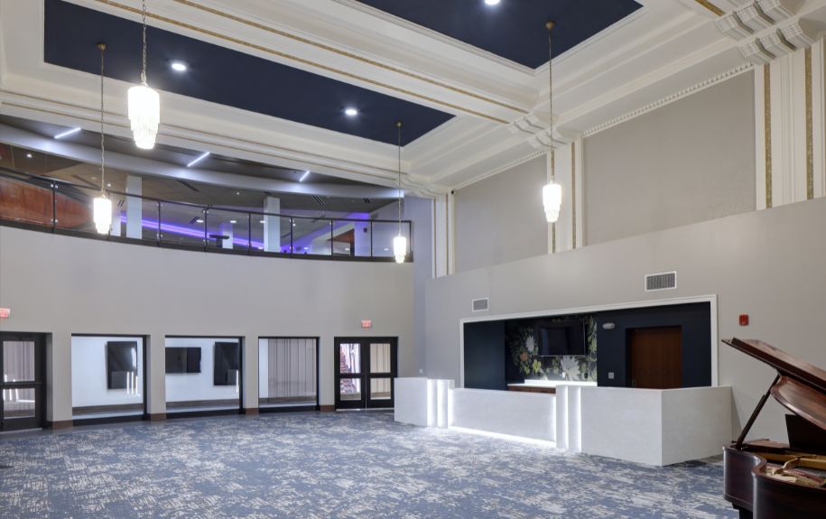 front view from lounge space